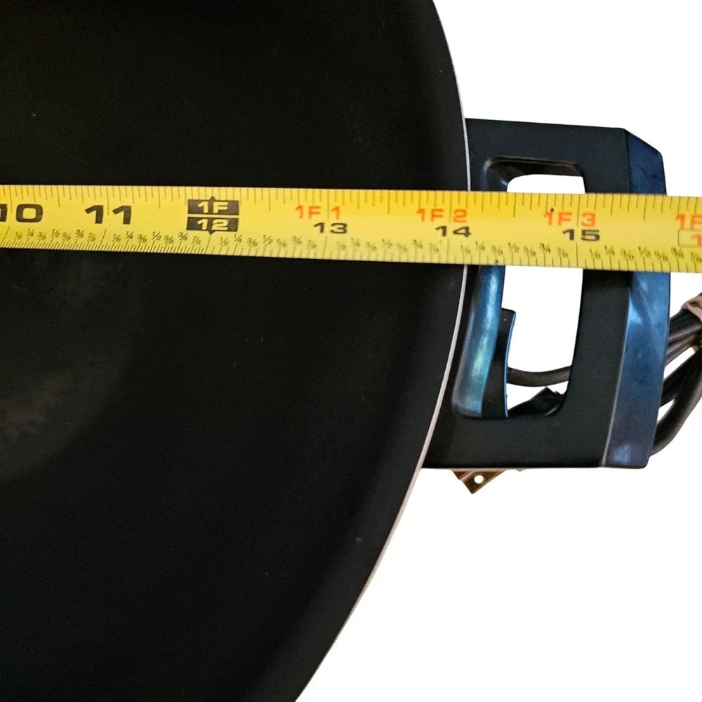 MCM 70s West‎ Bend Electric Wok Red Vintage 5109 1000W Non-Stick 14 Inch Lid USA